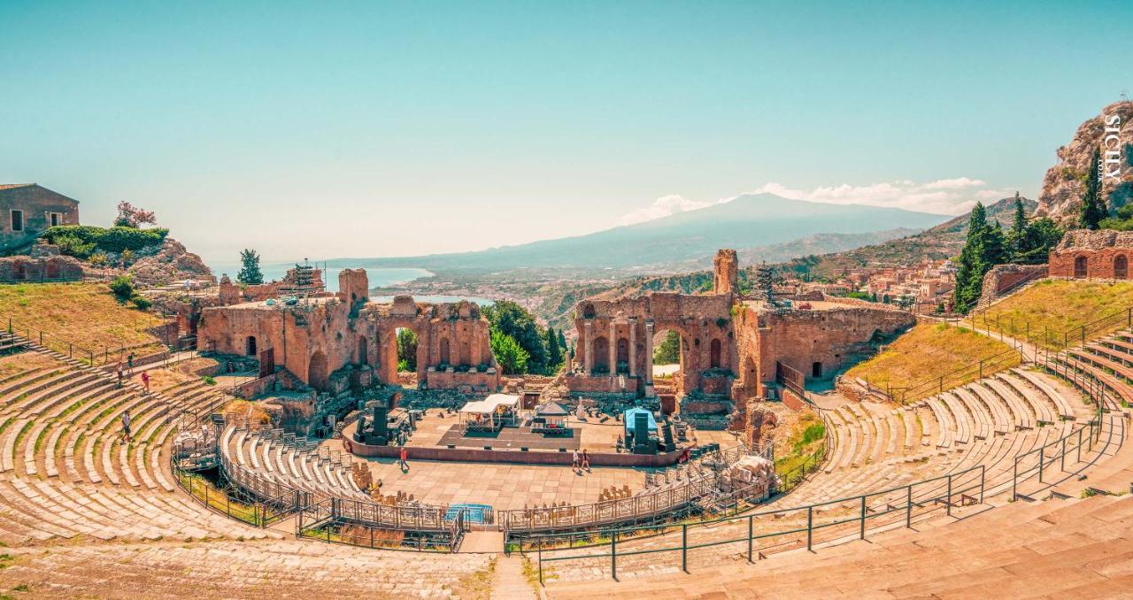 Greek Theater - Sea View Apartment Taormina Buitenkant foto